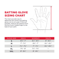 Gants de frappeur de baseball en cuir de qualité supérieure, fermeture auto-agrippante, antidérapants, soutien flexible pour la main, protection rembourrée de la paume