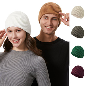 Gorro de Invierno de Punto Integrado de Alta Gama para Hombre y Mujer, Gorro Cálido de Color Sólido, Gorro para el Frío - Product Image 5