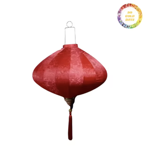 Linterna de seda tradicional vietnamita, hecha a mano, con pantalla de tela, para decoración interior y exterior, uso en el hogar y festivales. - Product Image 2