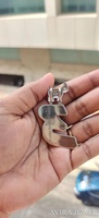Pendentif Hip Hop Avira Jewels Bold Moissanite en argent sterling 925 massif plaqué or jaune, or rose et or blanc, sans nickel, sans plomb