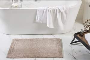 Alfombra de Baño de Algodón con Patrón Sólido 2026, Alfombra de Baño de Espuma Hecha a Máquina, Diseño Minimalista para Baño - Product Image 2