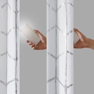 Pannello della tenda della parte superiore del singolo Grommet con oscuramento totale & stampa metallica soltanto 1 Pc disponibile - Product Image 4