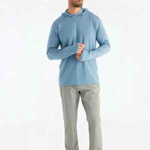 Unisex Hooded Pullover Training Running Sports Tops Autumn Winter Quick-dry Breathable Fitness Apparel <b>100</b>% <b>Polyester</b> Men - Product Image 6