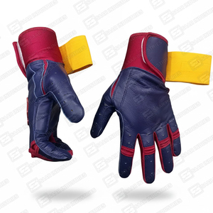 Gants d'entraînement de softball en cuir de vachette 100% original, taille adulte, gants de frappe ambidextres avec fermeture Velcro, prix de gros - Product Image 5