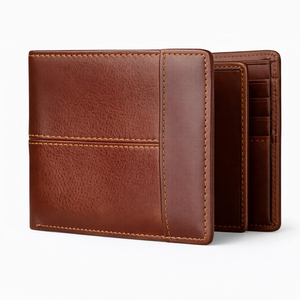 High Quality Genuine Leather Men <b>Wallet</b> with Classic Design on Front and Bifold with Multiple Card Holder - Product Image 5