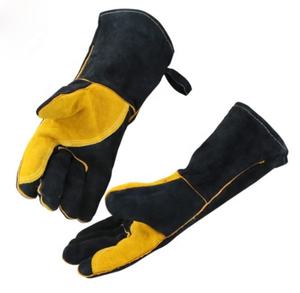 Gants de travail noirs chauffants pour soudage électrique, vêtement de sécurité de bonne qualité, pour soudeur, personnalisé - Product Image 4