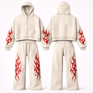 trending Oversized Custom <b>Screen</b> Printing Trending Tracksuit Premium Printing Casual Street Style Tracksuit For Men - Product Image 1