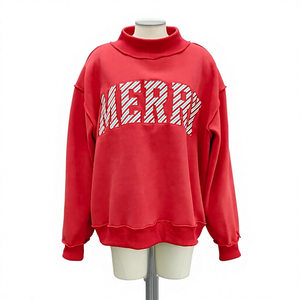 เสื้อสเวตเชิ้ตคอกลมปักลายดาวตัวอักษรเชนีลสำหรับฮาโลวีน ทรงโอเวอร์ไซส์ แขนยาว สวมใส่สบาย ไซส์พลัส ยูนิเซ็กส์ เสื้อคลุมลำลองสำหรับฤดูใบไม้ร่วง - Product Image 2
