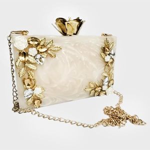 Classic Simple Resin Clutch with Crossbody Strap-Customizable <b>Wedding</b> Anniversary Gift for Her - Product Image 2