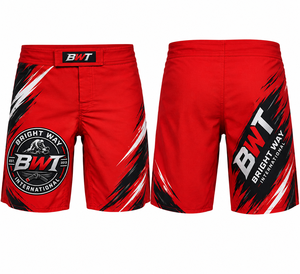 BWT <b>Men's</b> <b>Red</b> Quick Dry Board <b>Shorts</b> Elastic Waist Style Sublimation Print Front Logo <b>Short</b> <b>Shorts</b> - Product Image 1