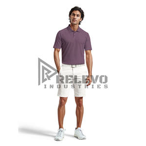 Camiseta de Golf de Manga Corta para Hombre y Hombre de Talla Grande, 100% Algodón Canvas, Color Sólido, Tallas S-5XL - Product Image 2