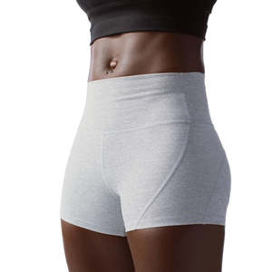 Shorts de sport respirants taille haute à compression pour femme, pour la course, le cyclisme, le yoga et la gym, style biker, effet galbant - Product Image 4