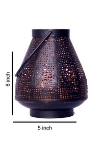 Handmade Moroccan Vintage <b>Lantern</b> Metal Hanging Candle Lamp for Home Garden Ramadan Wedding Decor black <b>copper</b> - Product Image 4