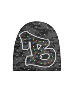 Gorro de Punto Acanalado Ligero y Brillante con Pedrería de Lujo para Invierno, Uso Diario, Unisex, Estilo Slouchy, para Playa, Venta al por Mayor - Product Image 1