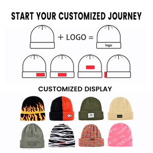 Bonnet d'hiver jacquard en tricot épais 100 % acrylique, personnalisé, de haute qualité, avec logo, coloré, unisexe, décontracté, pour le voyage, vente en gros - Product Image 6