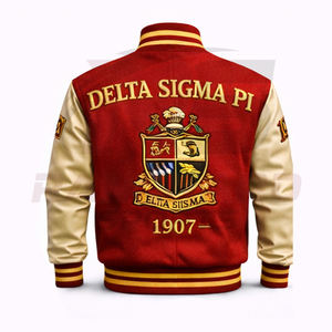 Veste universitaire de qualité supérieure pour les membres de la fraternité avec options de design grec personnalisées, coupe moderne, veste Letterman pour fraternité - Product Image 2