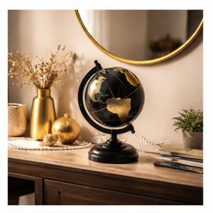 Globo Terráqueo Ejecutivo Premium con Base de Aluminio para Escritorio | Globo Terráqueo Educativo con Mapa Detallado para Escritorio de Oficina, Mesa de Estudio y Decoración del Hogar - Product Image 3