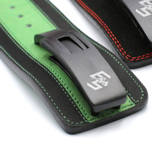 เข็มขัดยกน้ำหนักเพื่อความปลอดภัยในการออกกำลังกายเข็มขัดหนังนิ่ม AMARA 10มม. เย็บปักโลโก้ได้หลากหลายสี - Product Image 6