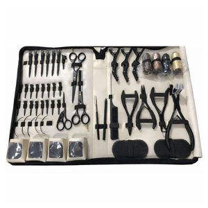 Kit d'outils pour extensions de cheveux, ensemble complet, qualité supérieure, acier inoxydable, outils professionnels pour l'application d'extensions de cheveux à l'eau - Product Image 4
