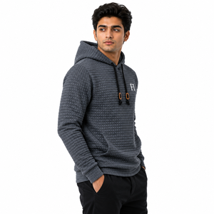 Sweat-shirts à capuche surdimensionnés pour hommes, en coton épais mélangé, style streetwear, pull chaud d'hiver, fournisseur OEM en gros sur mesure - Product Image 4