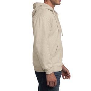 Wholesale Custom Blank Men's Zipper Hoodie – 100% Cotton Vintage Style Oversized Full Zip Hoodie - Product Image 5