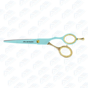 Diseño cromado dorado Aqua para tijeras perfectas de 5,75 pulgadas, instrumentos de belleza, tijeras japonesas de acero inoxidable para cortar el cabello, estilista - Product Image 2