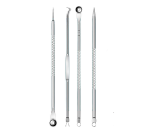 Extracteur de points noirs et de comédons en acier inoxydable professionnel de haute qualité – Outil de suppression des boutons et points blancs - Product Image 3