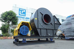Ventilador centrífugo de extracción independiente con transmisión por correa Phuong Linh para caldera industrial y horno de túnel de ladrillo CPL-3-NoI - Product Image 3