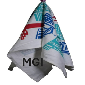 Serviettes de cuisine jetables écologiques hypoallergéniques en coton 100% imprimées numériquement avec des motifs floraux personnalisés, pliables et carrées - Product Image 2