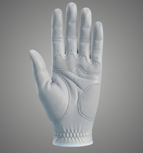 Gant de golf pour main droite en microfibre antidérapant avec fermeture auto-agrippante unisexe gris sport avec accents bleu clair pour les aventures sportives - Product Image 2
