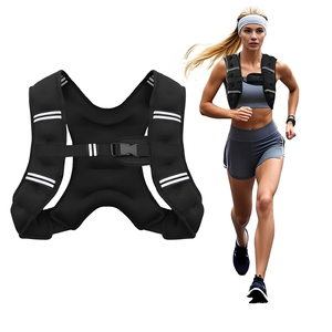 Chaleco de neopreno con peso ajustable y reflectante para correr, HIIT, cardio, dominadas y ejercicios de empuje y tracción. - Product Image 3