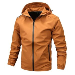 Men's <b>Winter</b> Thick Zipper Canvas <b>Quilted</b> Hooded Down Filled Jacket Waterproof & Breathable for Cycling Running OEM Service - Product Image 6