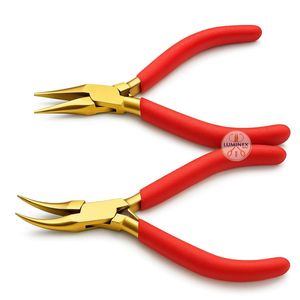 Pince à bec fin en acier inoxydable LUMINEX IMPEX avec micro-chaîne et coupe en forme de poire pour la fabrication de bijoux DIY - Légère - Product Image 3