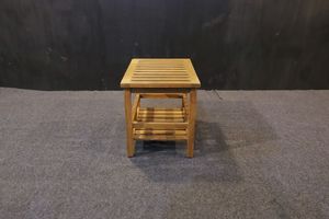 Modern Wooden <b>Stool</b> Handmade Minimalist Design Solid Teak Wood Home Furniture <b>Bathroom</b> Living Room Apartment Use Model ST003 - Product Image 4