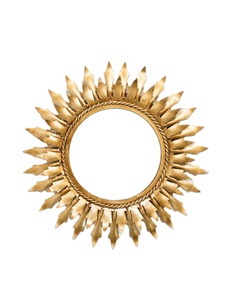 Hot Selling Iron <b>Mirror</b> Art <b>Irregular</b> Circular Living Room Metal Frame Wall <b>Mirror</b> Decor Christmas Vintage Luxury Space Casual - Product Image 2
