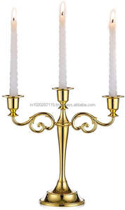 Candelabro de latón resistente de hermoso diseño para la decoración del altar de la Iglesia reuniones formales y amantes de las Antigüedades - Product Image 6