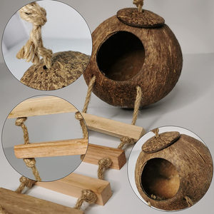 Coconut Shell Bird House with Animal Pattern for Living Room-High Quality Eco-Friendly Customized Packing From Eco2go Vietnam - Product Image 6