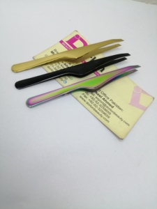Wholesale Price Eyebrow Tweezers Stainless Steel Custom Logo Slanted Tip Eyebrow Tweezers In Pakistan With Custom Logo Offer - Product Image 5