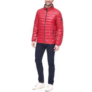 Manufacturer Custom <b>Men's</b> Winter Shiny Quilted Puffer <b>Jacket</b> Windbreaker Padded Front Logo Reversible Breathable Eco-Friendly - Product Image 2