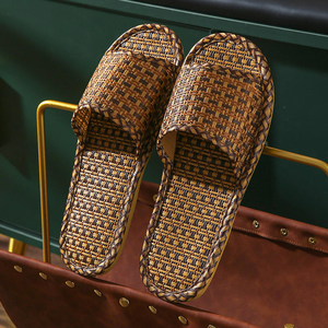 Pantuflas Ecológicas Antideslizantes de Lino para Parejas, Hombres y Mujeres, de Verano e Invierno, de Bambú, Ratán y Paja, para el Hogar y Hoteles - Product Image 2