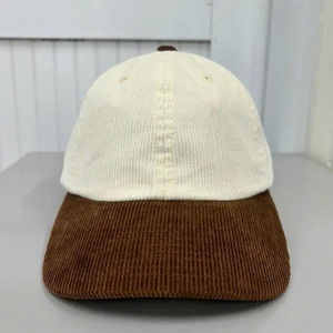 หมวกเบสบอลปักลายแบบกำหนดเอง 2 มิติ/3 มิติ ผ้าคอร์ดูรอย ปักโลโก้ตามสั่ง ทรงกลาง 6 แผง ปรับขนาดได้ เหมาะสำหรับกิจกรรมกลางแจ้ง - Product Image 1