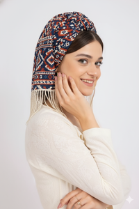 Pañuelo Cuadrado de Seda Estampado Personalizado de Lujo con Borlas, Tela Ligera y Suave, Pañuelo de Moda para Mujer, Fabricante OEM - Product Image 5