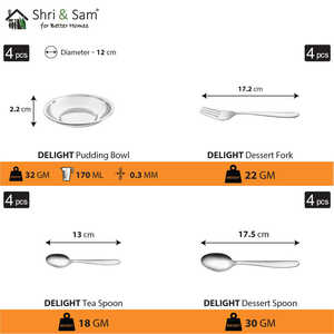 Juego de vajilla de acero inoxidable Delight de 32 piezas para 4 personas - Product Image 2