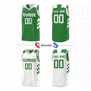 Maillots de basketball réversibles en mesh pour hommes, personnalisés avec impression par sublimation, dernier design, qualité supérieure, prix de gros en vrac - Product Image 2