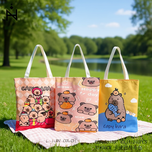 Borsa Tote Capybara 32x36cm Design Animale Carino Borsa a Spalla da Donna - Product Image 3