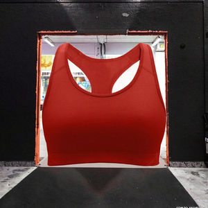 Sujetador deportivo con logo personalizado al por mayor para mujer, con aros, a prueba de golpes, de poliéster y elastano, transpirable, sexy, para fitness y yoga - Product Image 2