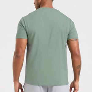 เสื้อยืดลำลองผู้ชาย แขนสั้น ผ้าถัก ทรงเข้ารูป คอกลม ผ้าฝ้าย พิมพ์ลายนูน ระบายอากาศดี เหมาะสำหรับฤดูร้อน - Product Image 4