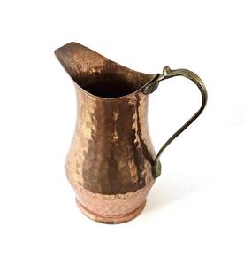 Large <b>Copper</b> Water Pitcher With Traditional Design Durable Material And Convenient Use For Daily Hydration - Product Image 1