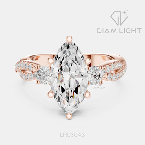 2.05CT Marquise Cut Lab Grown Diamond 14KT White Gold Engagement <b>Ring</b> IGI Certified Bridal <b>Ring</b> Fine Jewelry Women Gifting - Product Image 5