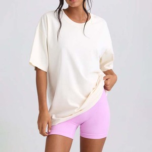 Nouveaux T-shirts Oversize Femme à Prix Abordable - Personnalisables, Haut de Gamme, 100% Coton, Tops d'Été Amples et Respirants, Coupe Longue Mi-longue - Product Image 2